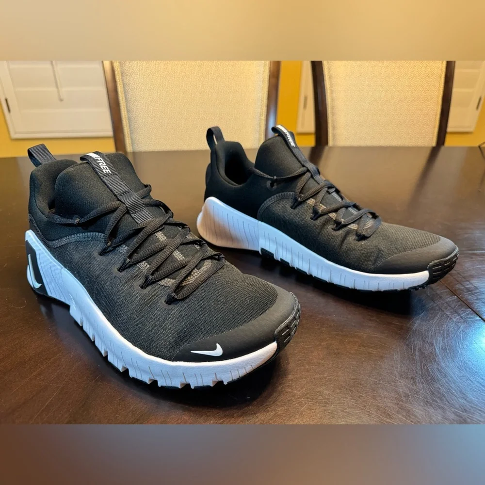 New Nike Free Metcon 6 Black White Sneaker Shoes Size US 12 W / 10.5 M